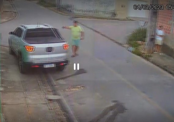 VÍDEO: Guarda municipal atira várias vezes contra homem em Cajueiro