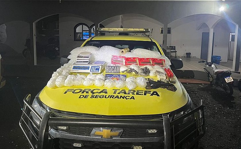 Mais de meia tonelada de drogas foi apreendida em Alagoas