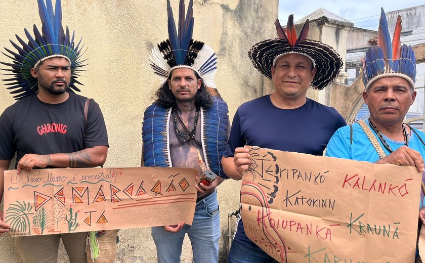 Povos indígenas ocupam sede da Funai em Maceió e cobram demarcação de terras no Sertão de Alagoas