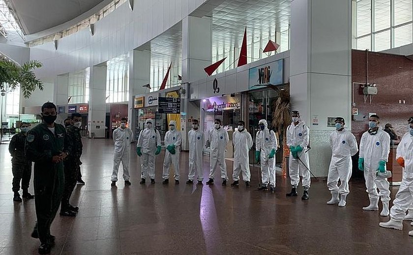Aeroporto Internacional de Maceió passa por desinfecção