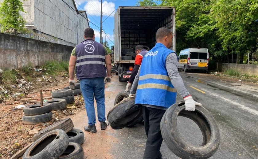 Operação Calçada Cidadã remove cercas irregulares no bairro Petrópolis