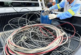 Mais de 49 kg de cabos de energia são apreendidos em Maceió
