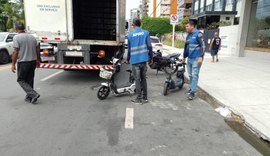 Semsc apreende bicicletas elétricas usadas em aluguel irregular na orla de Maceió