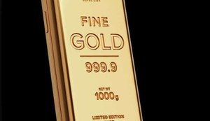 Empresa russa coloca iPhone dentro de barra de ouro de 24 quilates