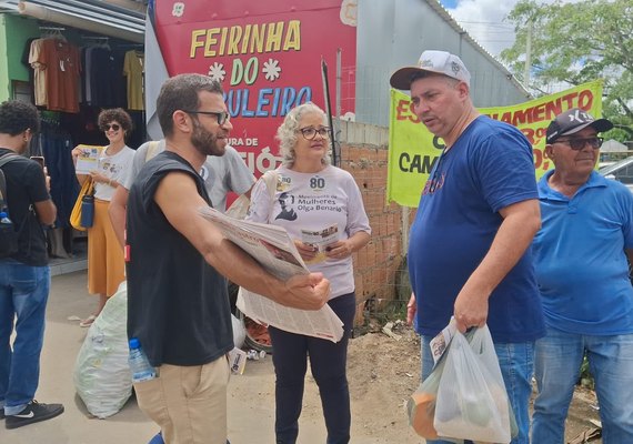 Lenilda Luna visita feirinha do Tabuleiro e cobra condições dignas para feirantes e pedestres