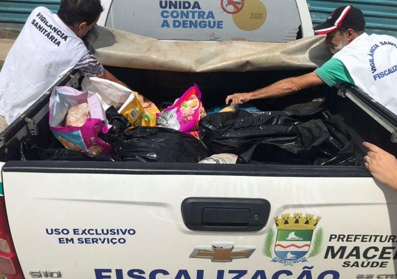 Fiscais apreendem 700 kg de alimentos impróprios neste fim de semana