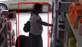 Câmera registra furto em loja de produtos de beleza de Arapiraca