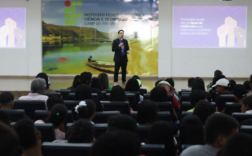 Campanha do TJAL pelo fim da violência contra a mulher impacta quase 3 mil alunos em Alagoas