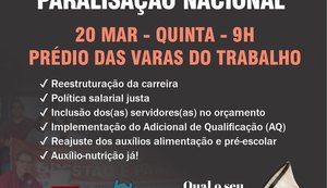 Sindjus/AL realiza ato público com café da manhã no Dia Nacional de Paralisação nesta quinta (20)