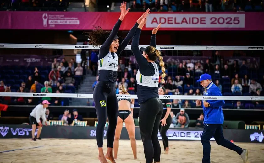 Três duplas brasileiras vão às quartas do Mundial de vôlei de praia