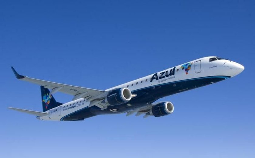 Azul disponibiliza novo voo para Maceió a partir desta segunda-feira