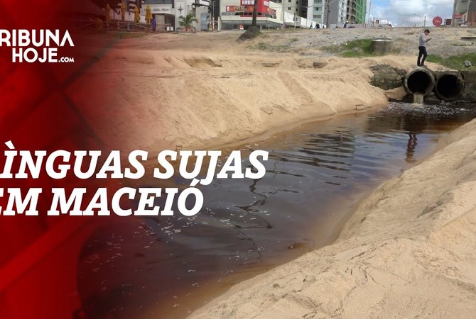 Línguas sujas estão presentes em 40 km da orla de Maceió