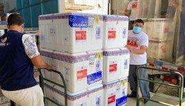 Alagoas recebe 66.900 doses de vacinas contra a Covid-19