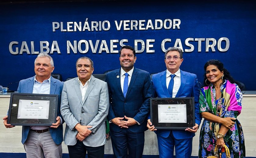 Câmara reconhece personalidades por contribuições ao desenvolvimento econômico