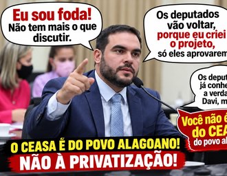 Protesto de permissionários da Ceasa mira ex-deputado Davi Maia em marcha até a Assembleia Legislativa