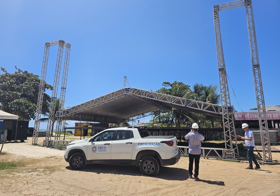 Estruturas para o carnaval em Maceió e no interior passam por fiscalização
