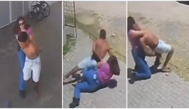 Sozinha, policial civil agarra, derruba e segura preso que tentava fugir de UPA no Ceará