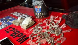 Dois jovens são presos e um adolescente é apreendido por tráfico de drogas no Conjunto Maceió 1