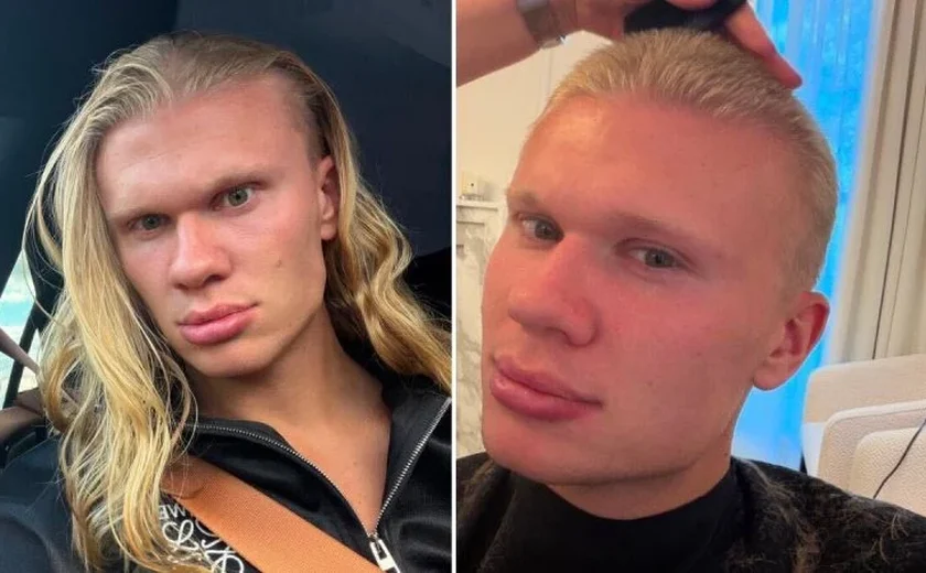 Haaland dá adeus aos cabelos longos e exibe novo visual
