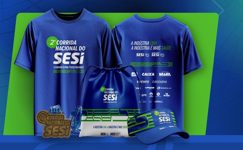 Entrega de kits da Corrida Nacional do Sesi acontece nos dias 29 e 30 de abril