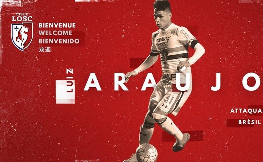Lille anuncia oficialmente contratação do atacante Luiz Araújo, ex-São Paulo