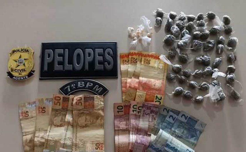 Criminosos são presos em Santana do Ipanema por tráfico de drogas