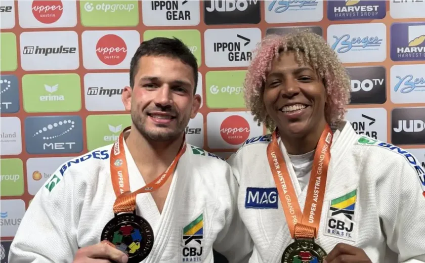 Rafaela Silva é ouro e Cargnin bronze no Grand Prix de judô da Áustria