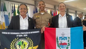 Militares alagoanas concluem curso de segurança e proteção de autoridades da Força Nacional