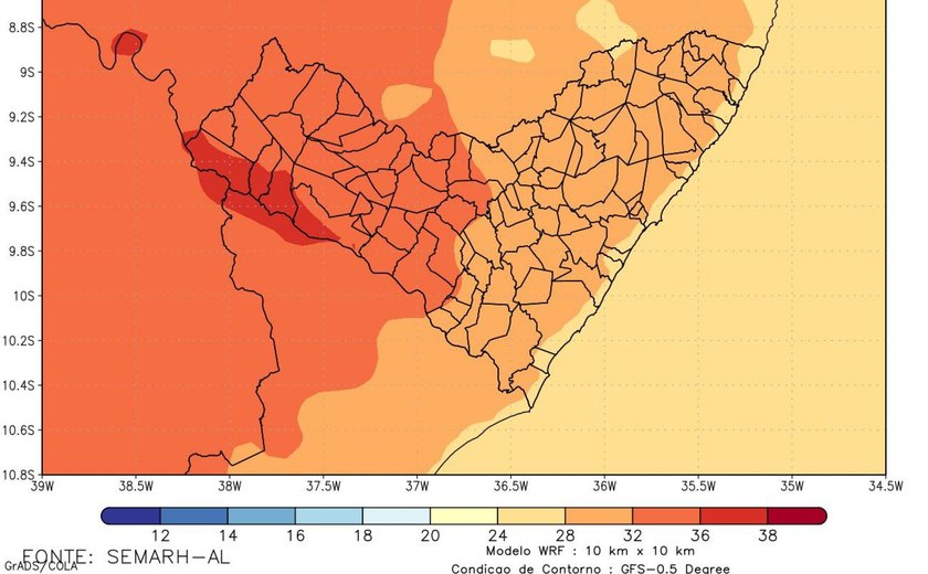 Verão em Alagoas deve ter registro de altas temperaturas e chuvas abaixo da média