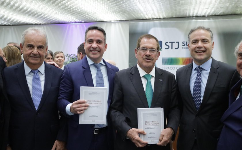 Paulo Dantas participa de lançamento de livro em homenagem ao ministro alagoano do STJ, Humberto Martins