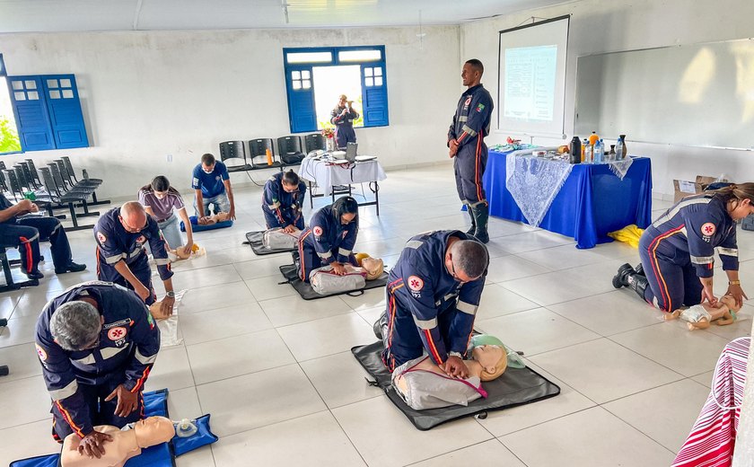 Socorristas da Base Descentralizada do Samu de Viçosa recebem treinamento em suporte à vida