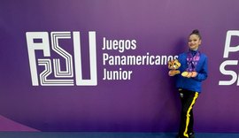 Alagoana conquista três medalhas com a Seleção Brasileira no Panamericano de Ginástica Rítmica