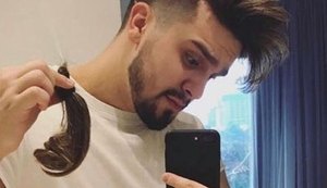 Luan Santana muda o visual na Colômbia e doa cabelo