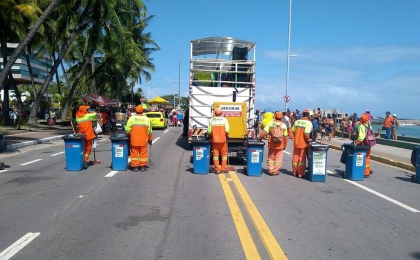 Prefeitura recolhe mais de 95 toneladas de resíduos no Carnaval