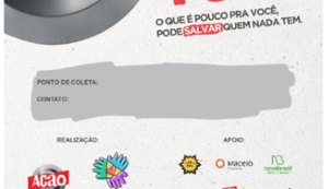 Campanha Natal Sem Fome 2020 tem a meta de distribuir 6 toneladas de alimentos em AL
