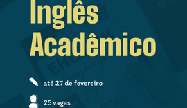 Ufal oferta 25 vagas para cursos presenciais de inglês acadêmico