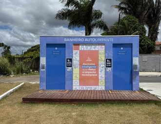 Banheiro autolimpante são instalados no Mirante da Santa Amélia