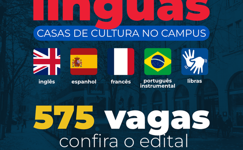 Casas de Cultura abrem 575 vagas para cursos gratuitos de línguas