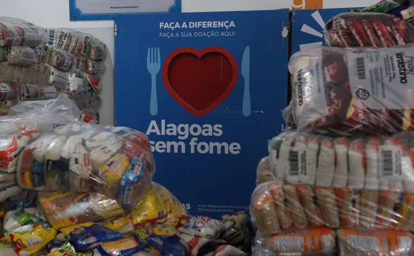 Detran/AL entrega 6 toneladas de alimentos ao Alagoas Sem Fome