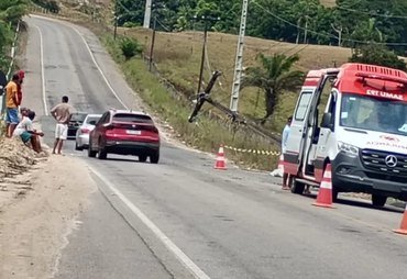 Motociclista morre após colidir contra poste em Estrela de Alagoas