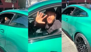 Craque Neymar Jr. impressiona com BMW M4 de quase R$ 1 milhão antes de jogo do Santos