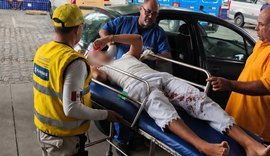 Ronda no Bairro escolta jovem baleado no Poço ao HGE