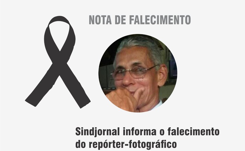 Sindjornal informa o falecimento do repórter-fotográfico Paulo Vicente de Lima