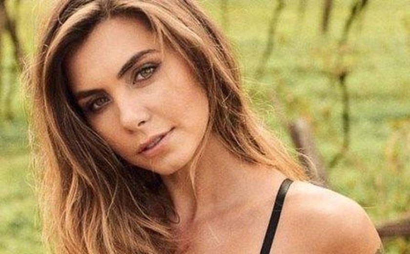 Filha de Datena aparece de lingerie na primeira foto de seu ensaio na ‘Playboy’