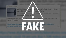 É falso que laboratório não tenha identificado vírus da Covid-19 em testes positivos