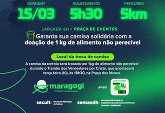 Maragogi promove Corrida da Gente neste domingo (15) com percurso de 5 km