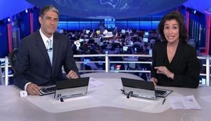 Jornal Nacional enche redação com figurantes para não parecer vazia