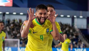 Brasil vence Marrocos e é semifinalista da Copa do Mundo de Futsal