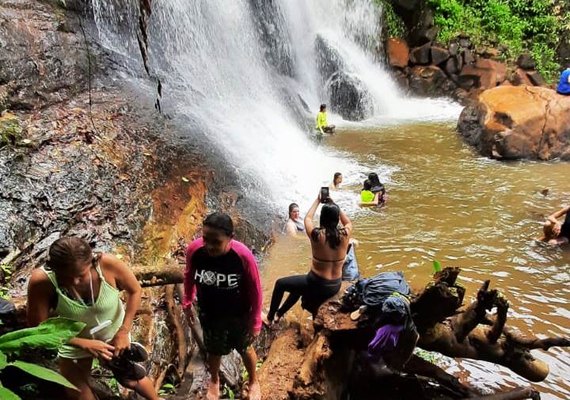 Cachoeira da Tiririca será divulgada por influenciadores e turistas italianos