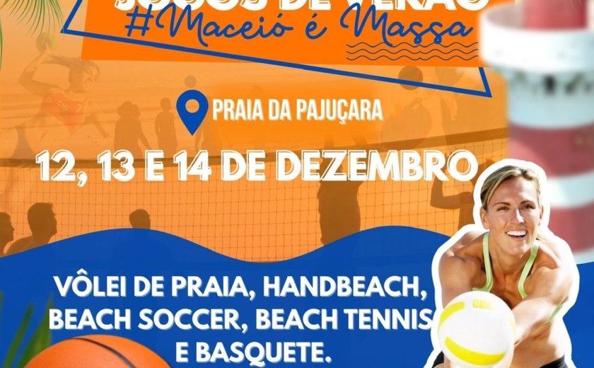 Jogos de verão começam neste final de semana na Pajuçara